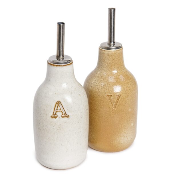 Dupla garrafas azeite e vinagre