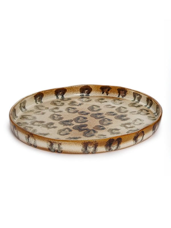 Prato de bolo - Leopardo
