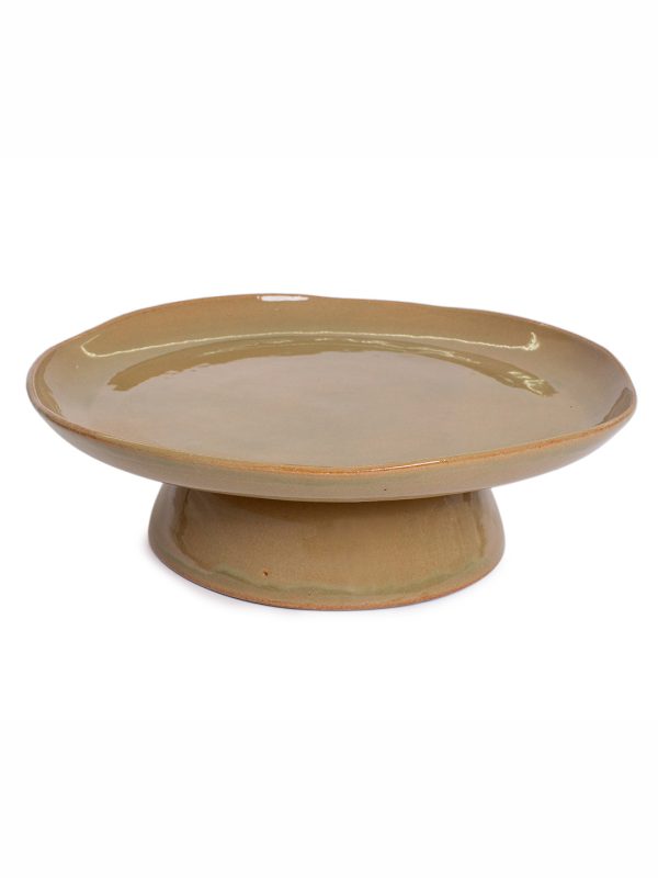 Prato de Bolo com Pé - Oliva