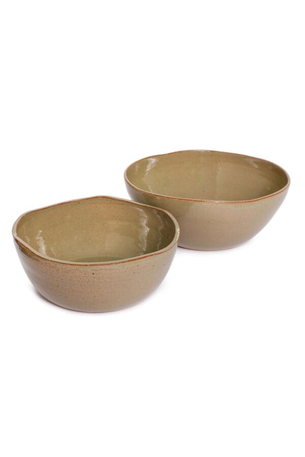 Set bowl maior (2 peças) - Verde Oliva