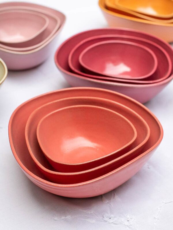 Set bowl menor (3 peças) - Goiaba