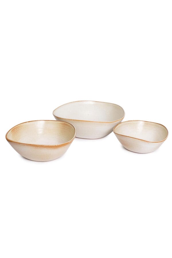 Set bowl menor (3 peças) - Off white