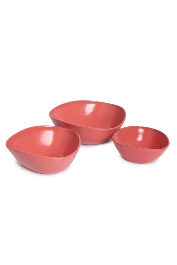 Set bowl menor (3 peças) - Goiaba