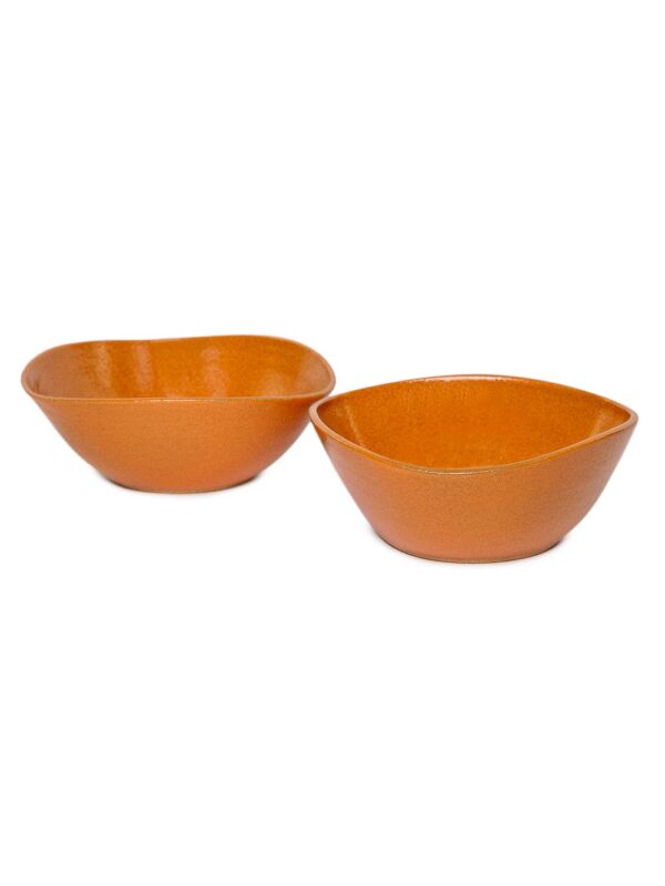Set com 2 Bowls Papaya em Cerâmica Terracota